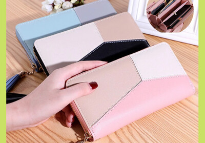 ￼DROPASSIST 1823 8 Card Holder Long Purse Beg Tangan Wanita Wallet Bag Phone Dompet Wanita Perempuan Women&#39;s Pouch 2pcs