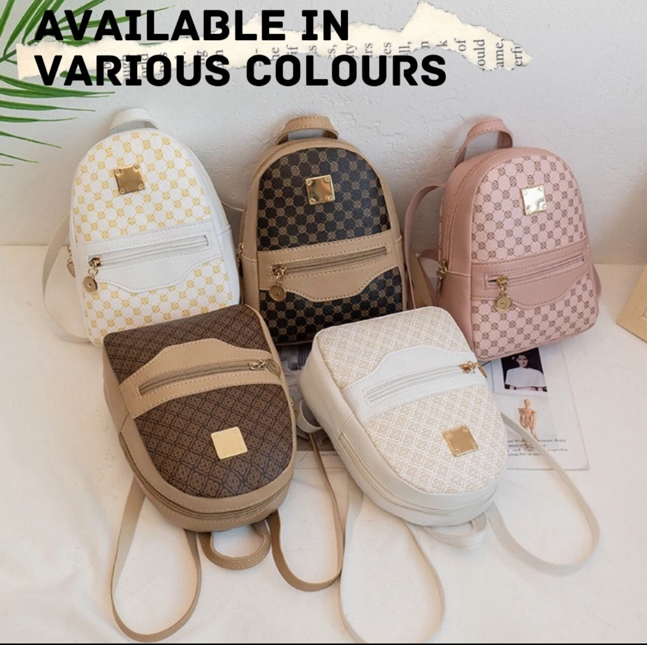 ￼DROPASSIST 1523 Crossbody Sling Shoulder Woman Backpack Letter Pack Large Capacity Bag Beg Wanita Perempuan Sling 2pcs