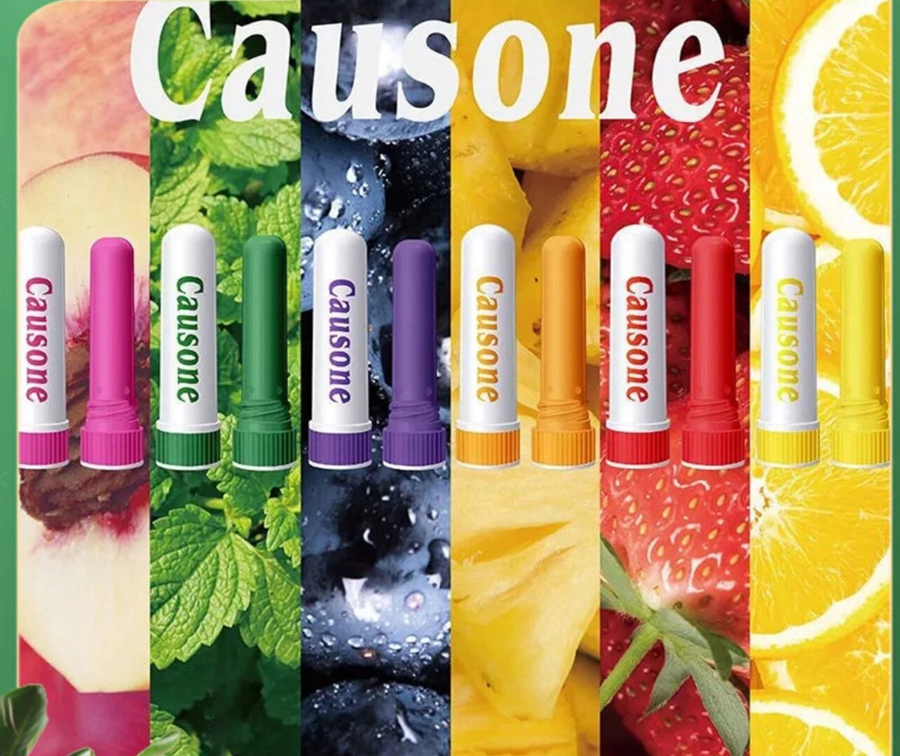 Causone Super Refreshing And Awakening Stick For Classroom Driving, Nose Aspiration Mint Refreshing, Oil Nose Breathing, Anti Dozing And Sleeping Device For Students LIFE07 6pcs
