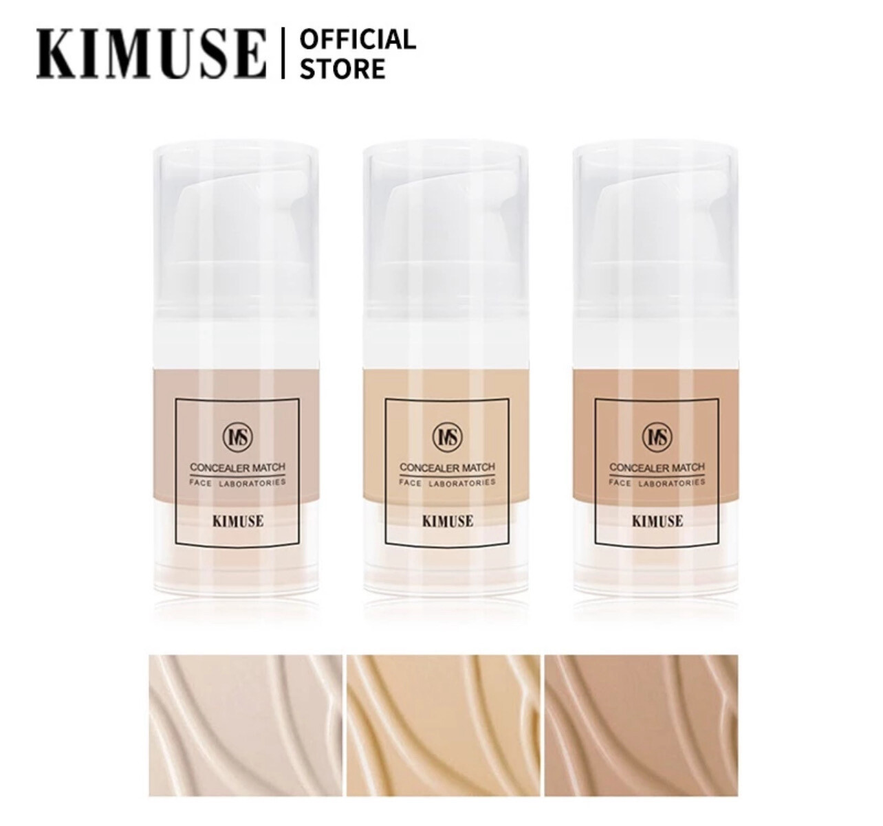 ￼Kimuse Full Cover Flawless Pore Blur Invisible Liquid Concealer Ready stock 2 bottle