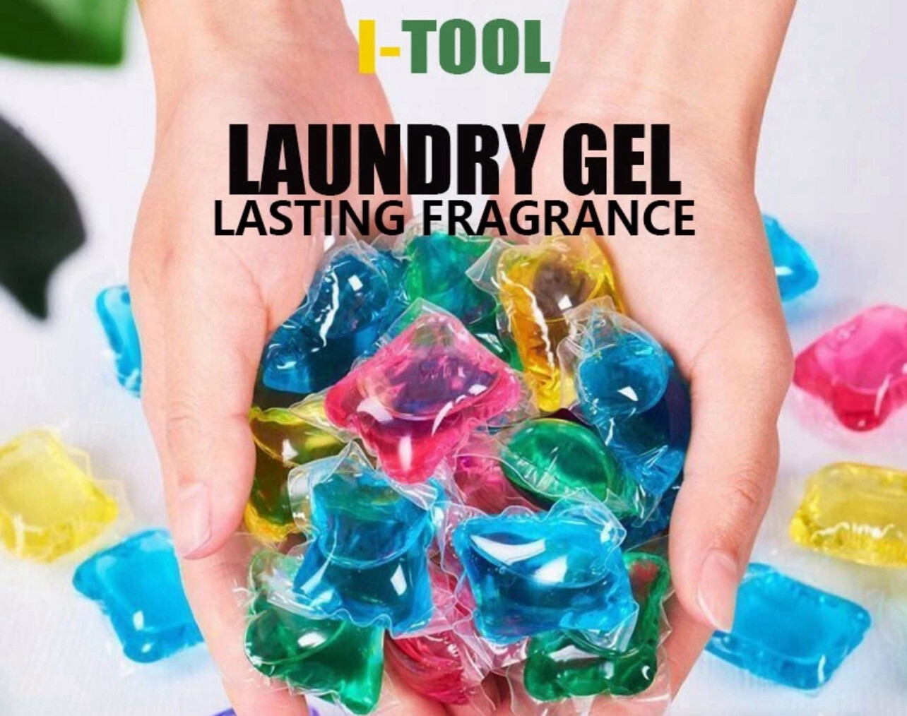 ￼100pc Laundry Gel Cloth Washing Bullet Beads Stains Film Bead Ball Capsules Washing Liquid Laundry Lasting Fragrance Bal 200pcs (Mix Scent)