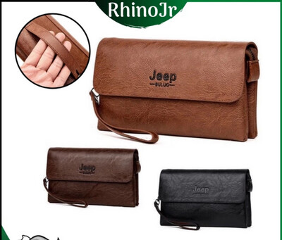 PSW01 RhinoJr READY STOCK Men&#39;s Wallet Business Purse Large Capacity Men Handbag Wallet men Wallet lelaki Bag men