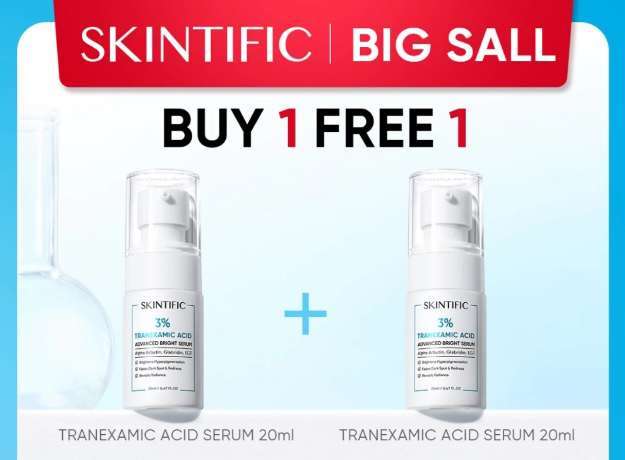 ￼[100% Ori] SKINTIFIC Serum Dark Spot serum Muka Vitamin C Serum Niacinamide Glowing Essence Retinol Serum Face Serum Promo 2 bottle