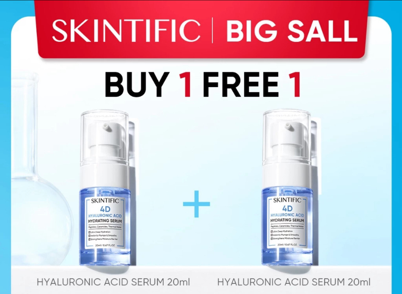 ￼[100% Ori] SKINTIFIC Serum Dark Spot serum Muka Vitamin C Serum Niacinamide Glowing Essence Retinol Serum Face Serum Promo - 2 bottle