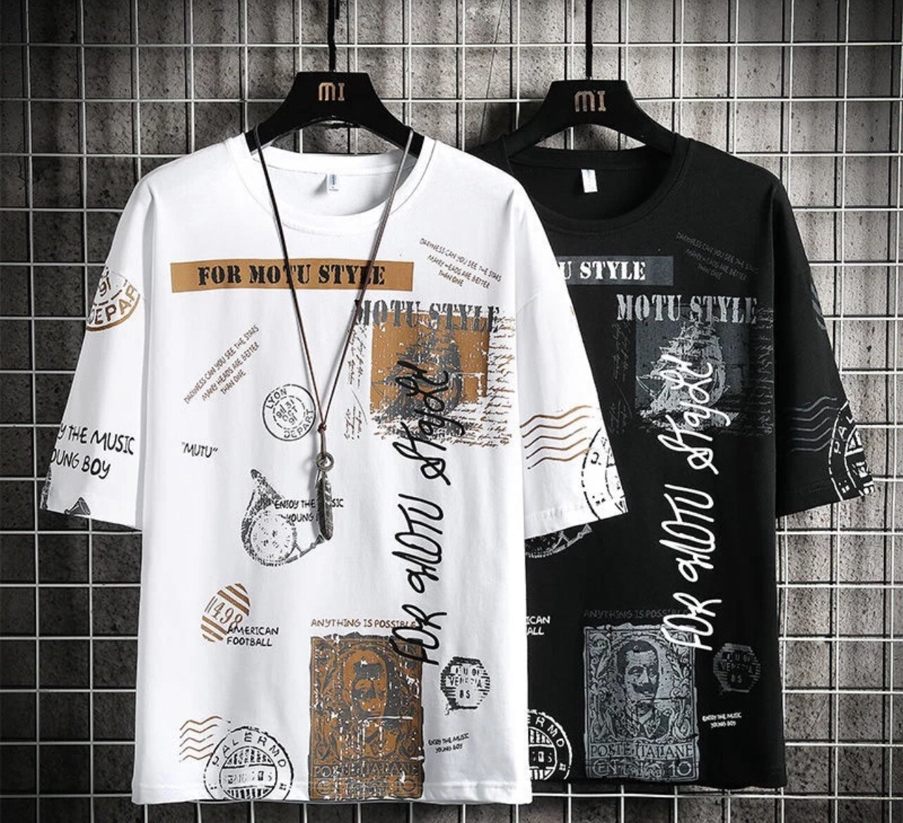 Summer New Short-sleeved T-shirt Men S Trendy Loose Fashion All-match Top baju lelaki t shirt (M-4XL)