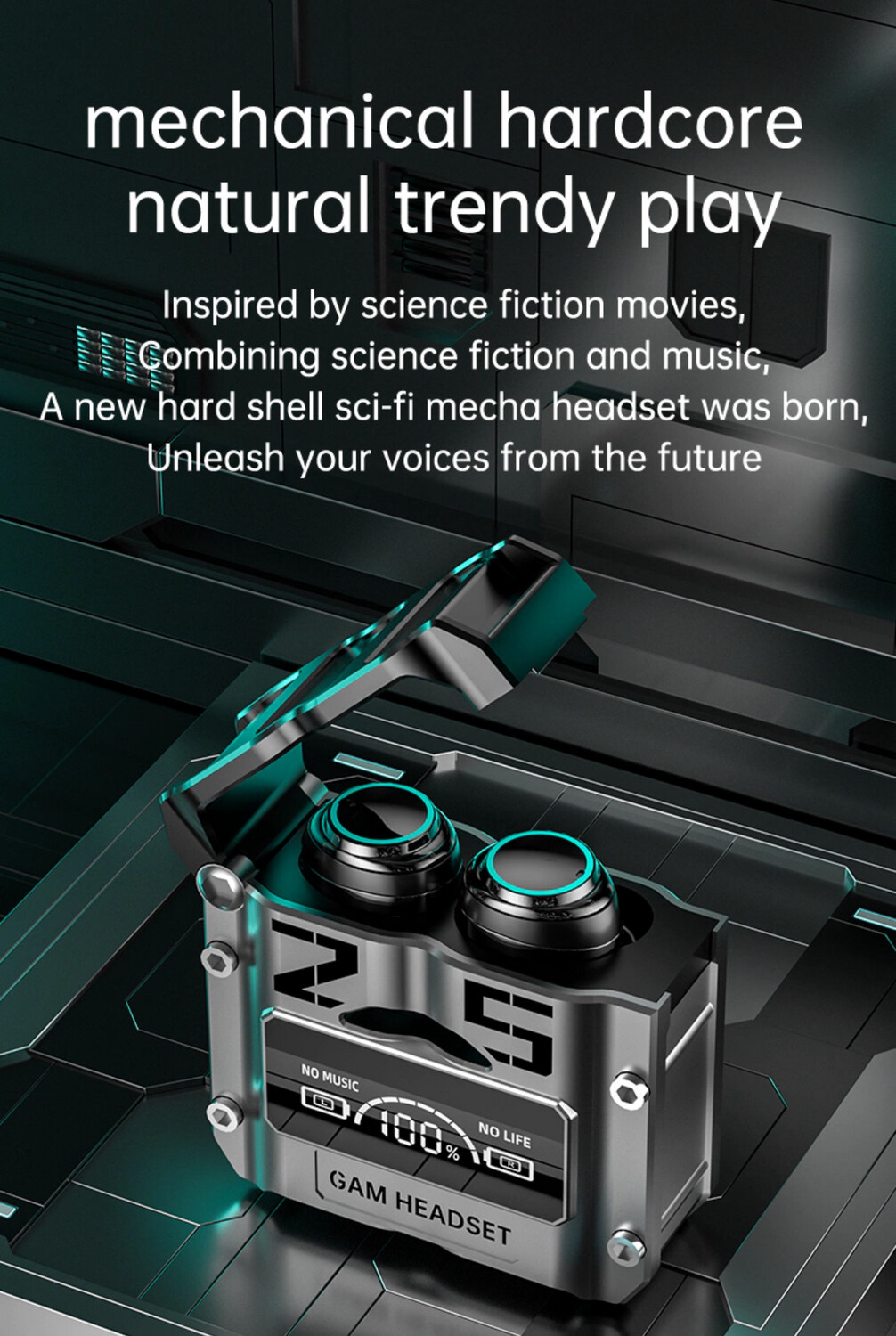￼M25 TWS Bluetooth Wireless 5.3 Headset Touch Digital Display Binaural Noise Reduction Stereo Music Gaming Earphones Bluetooth