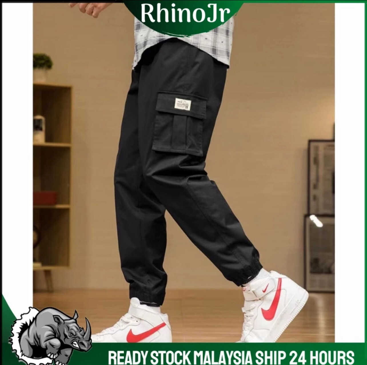 PNT22 GOOD QUALITY MEN CARGO PANTS / SELUAR KERJA LELAKI / WORKER PANTS (2XL hingga 5XL)