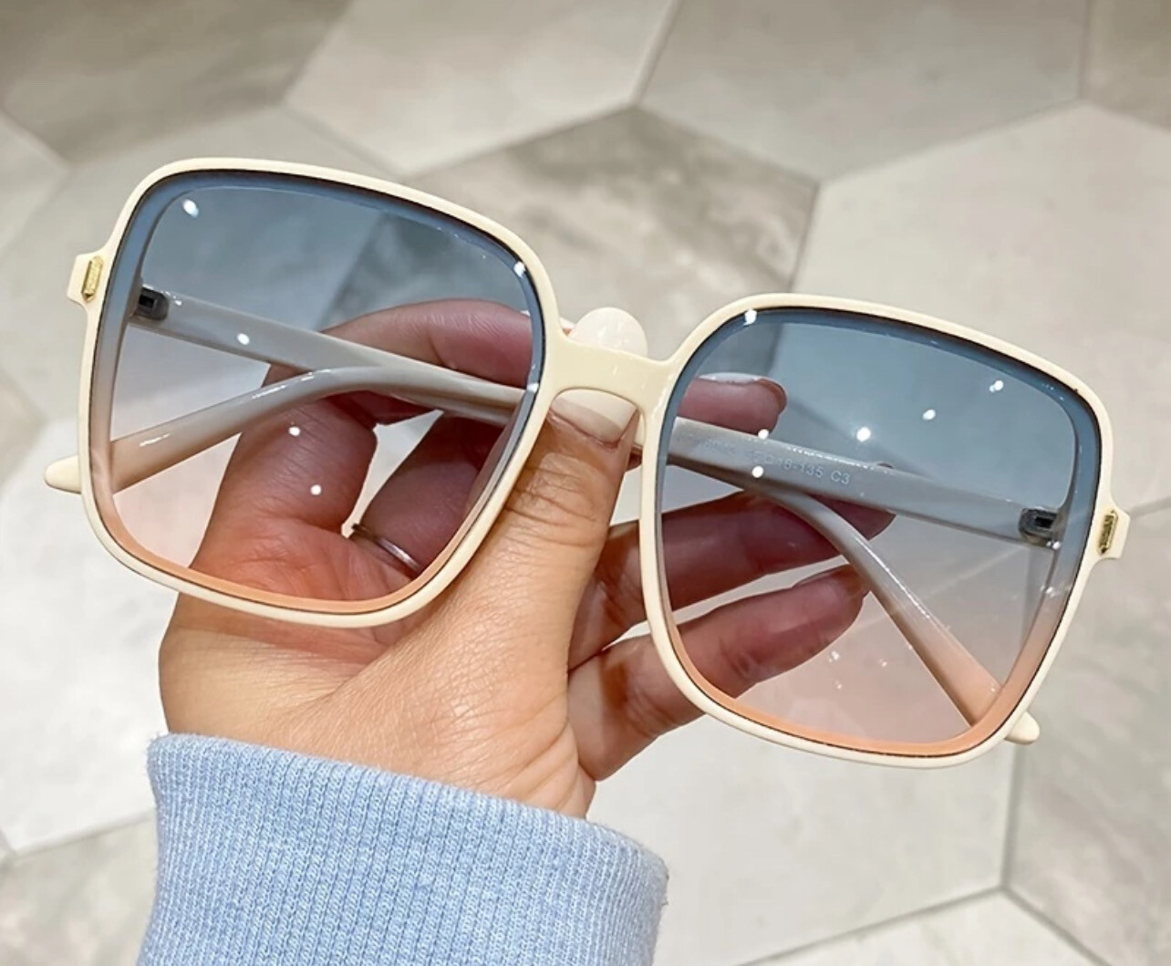 ￼Vintage Square Sunglasses for Women - Stylish and Protective Eyewear 3pcs