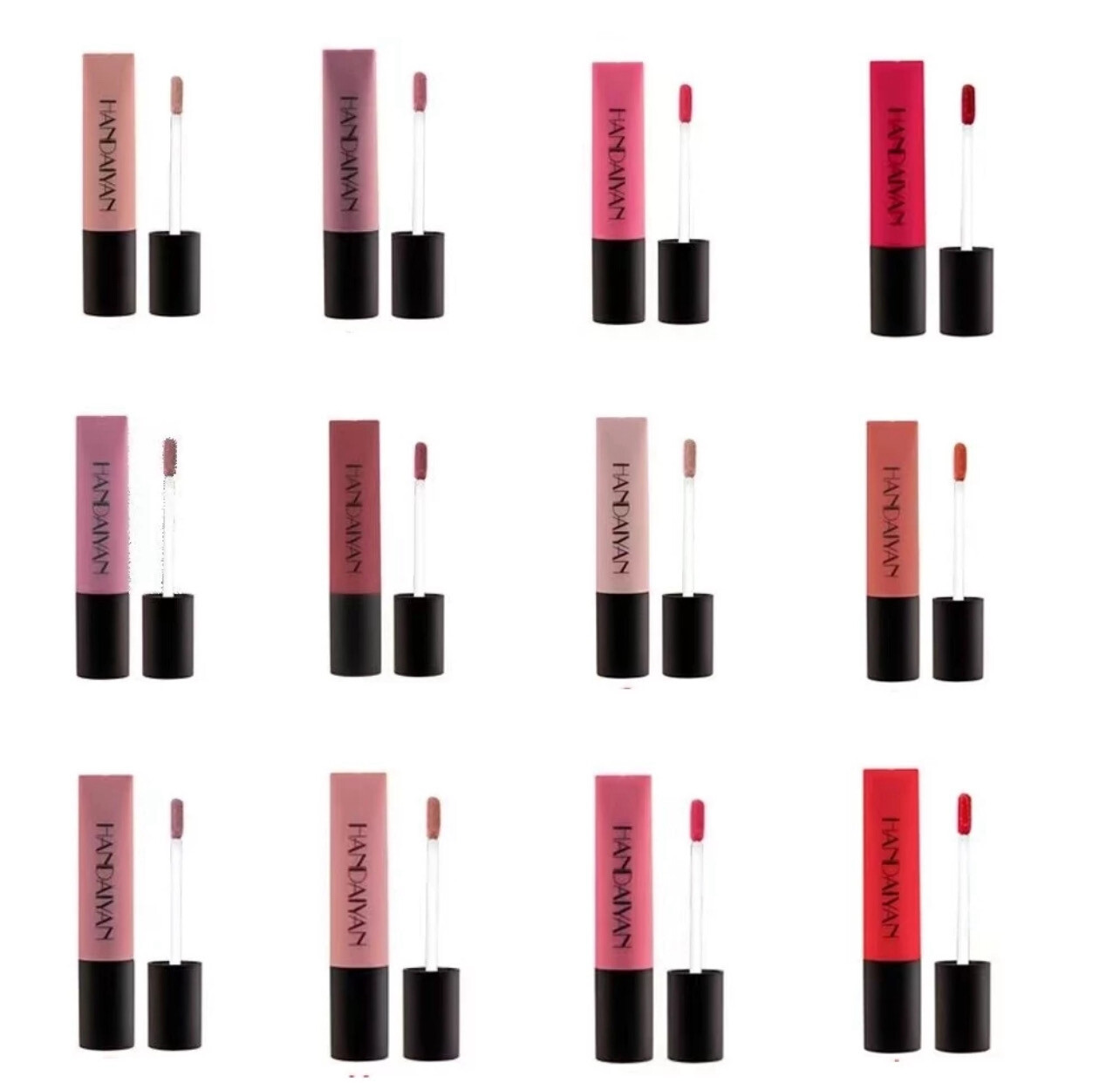 ￼[MALAYSIA READY STOCK] The Beauty Street HANDAIYAN Air Matte Velvet Lip Gloss Color 7pcs
