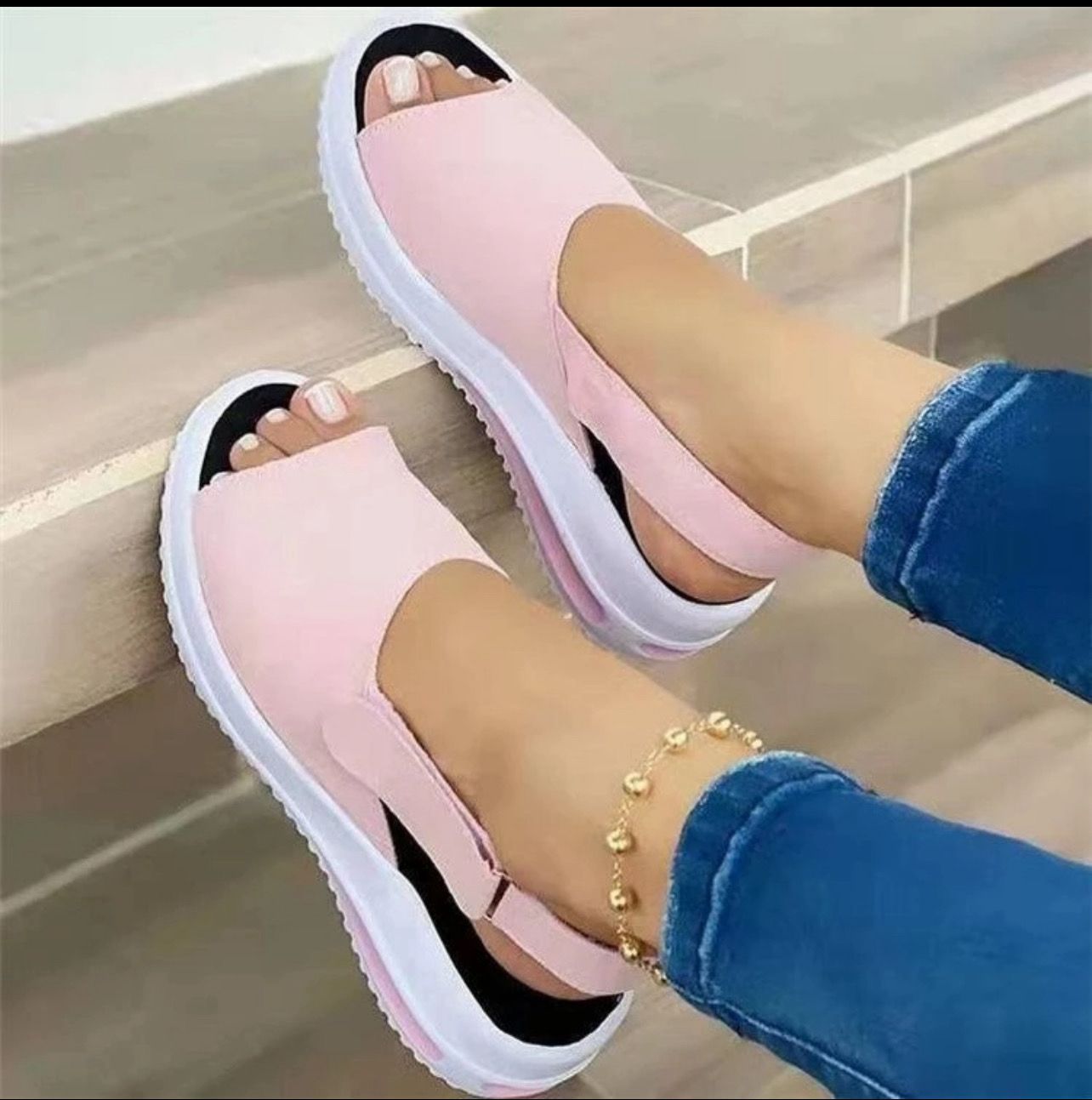 Independent Station Large Size Hot-Selling Thick-Soled sandals Women 2023 New Style wish AliExpress ladies sandals Cross-Border XPBB