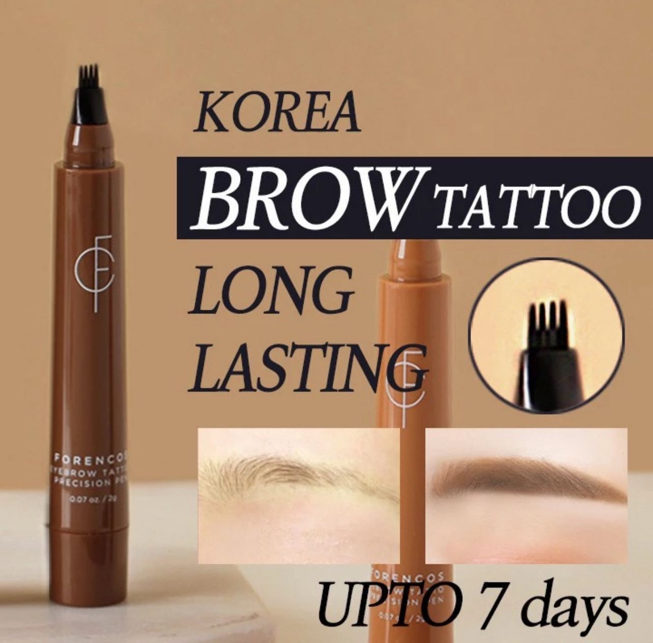 Waterproof Sweat-proof Long-lasting Four-claw Eyebrow Pencil,Does Not Leave Scars, Novice Artifacts Emulate Natural 6pcs
