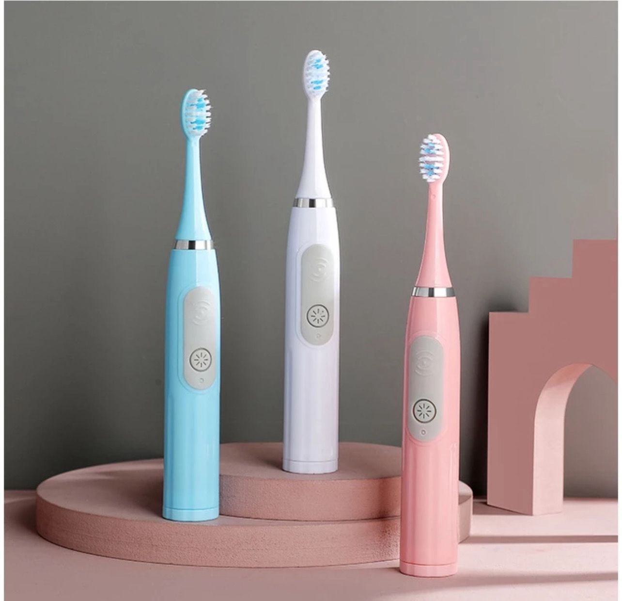 Sonic electric toothbrush adult fine soft bristles daily necessities toothbrush soft bristles 3pcs
