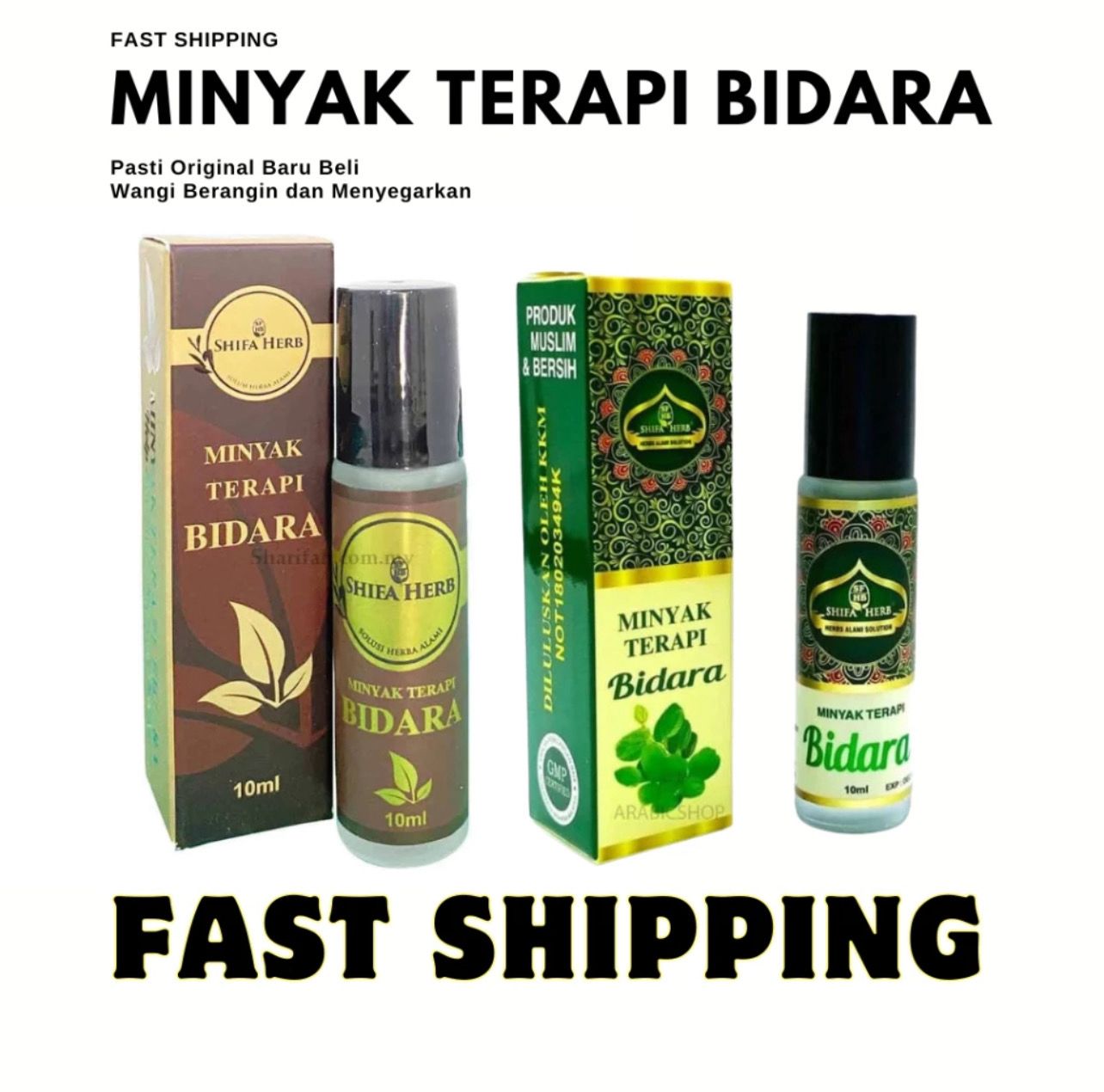 Original Minyak Terapi Bidara Roll On 10ml Shifa Herb 3bottle