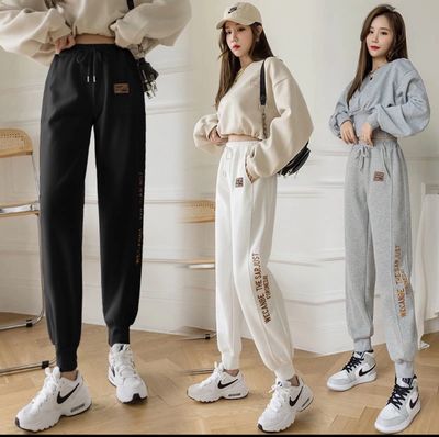 🔥ReadyStockInMalay🇲🇾Korean Women Pants Plus Size Sports Jogger Harem Long Trousers Long Pants Sport Pants Fashion