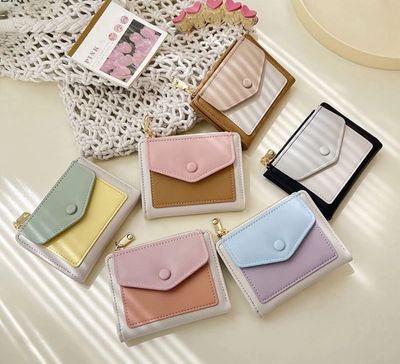 BAK Women&#39;s Wallet Korean Zipper Wallet al Large Capacity Coin Wallet BA