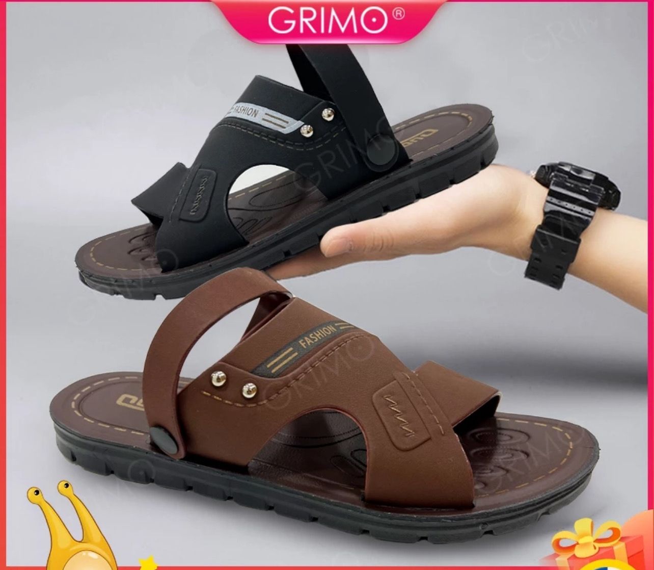 ￼READY STOCK 💝 GRIMO Zrekfuse Men Sandal Man Shoe Kasut Lelaki Casual Shoes Outdoor Sandals ks18783