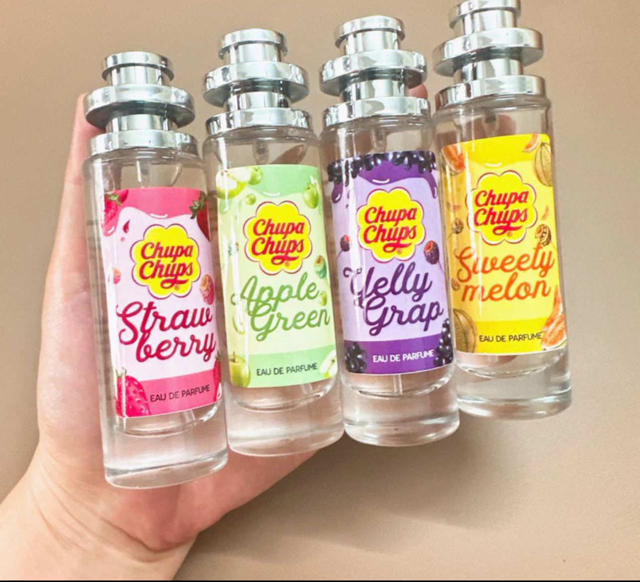 ￼Fruit Girl!T Thailand Chupachups Jewels Fruit Perfume Strawberry Apple Grape Cantaloupe Fragrance 35ml