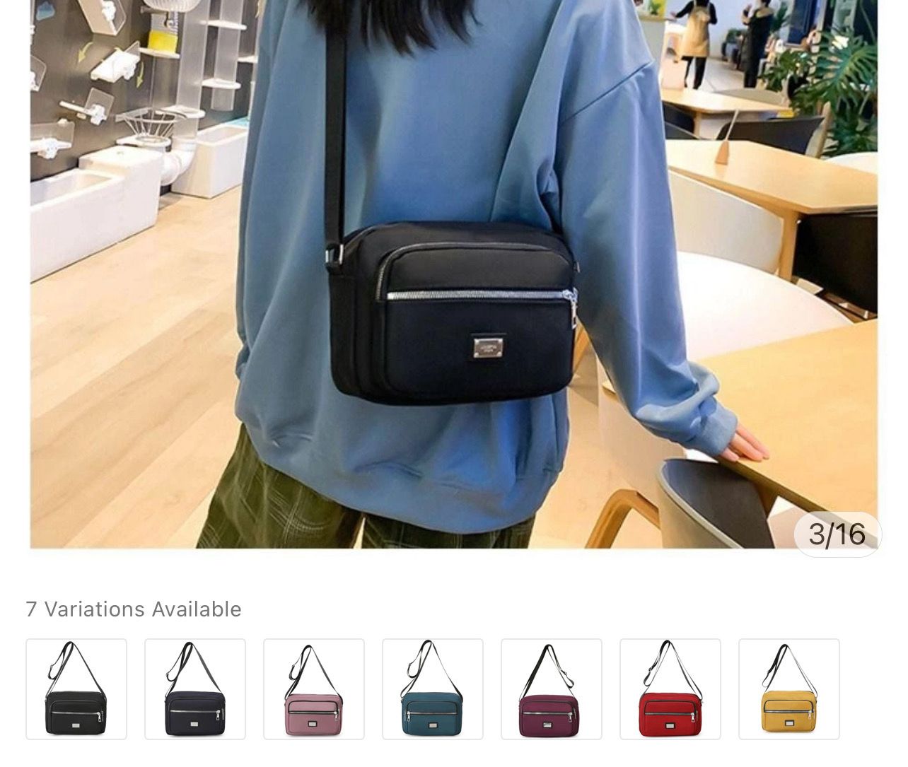 ￼TONFASHION Crossbody Bag, Large Capacity Waterproof Shoulder Bag, Fashion  Messenger Bag Women