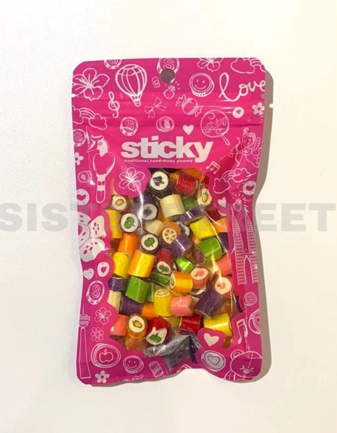 ￼Ready Stock Sticky HALAL Candy Coklat Handmade 100% 70g/120g/190g/30g Mix fruits Sour mix Strawberry Grape 70G - 2packet