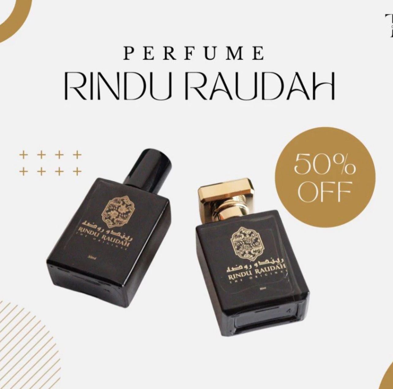 ￼ORIGINAL RINDU RAUDHAH PERFUME WITH FREE GIFT BOX ORI PRICE 2bottle