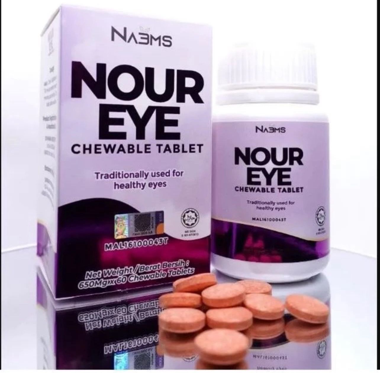 ￼Nour tablet mata rabun dan silau jom cuba vitamin untuk mata kekal sihat / eye tablet for healthy eye without glasses 1 bottle $25/ 2 Bottle $42