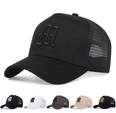 ￼1 Unisex Gothic Letter Embroidery Baseball Net Cap Outdoor Adjustable Sunscreen Casual Hat Suitable for Men Women Spring Summer Travel Travel Seaside Party (Mix Buy ) 2pcs