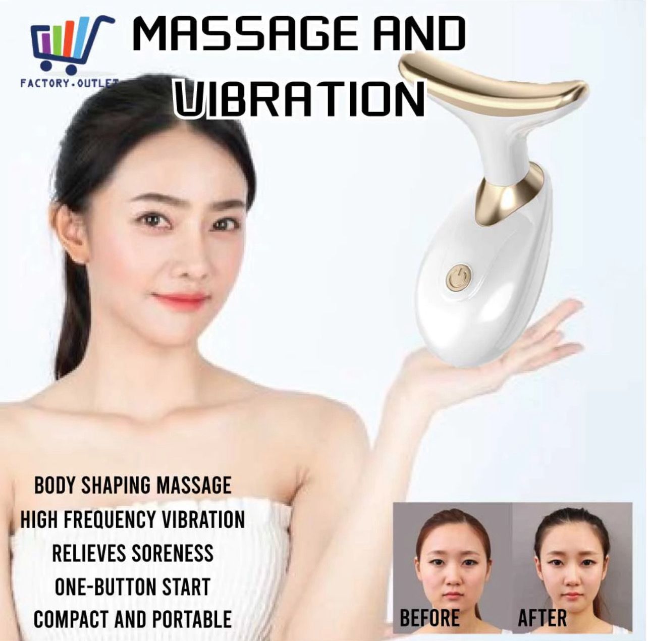￼Electronic Beauty Instrument Modern Reduce Neck Lines Neck Care Massage Instrument For Home Mesin Pengurut Muka