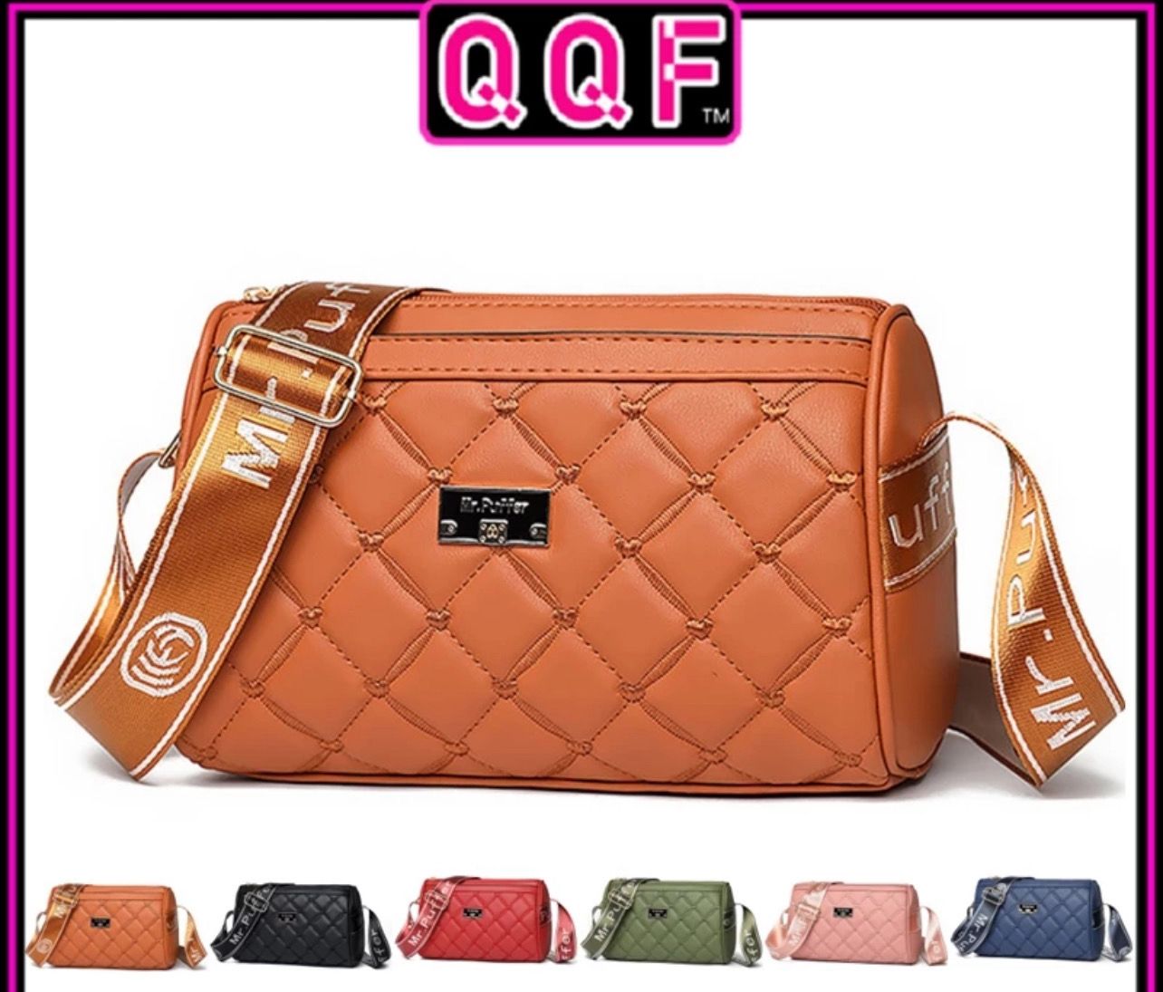 ￼1562 PU SLING BAG KULIT leather Casual Beg Tangan Wanita women Shoulder Wallet Purse Travel READY STOCK QQF WHOLESALE (Promo)