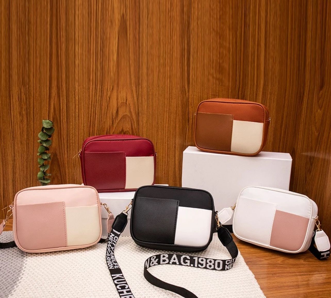 ￼1421 PU SLING BAG KULIT leather Casual Beg Tangan Wanita women Shoulder Wallet Purse Travel READY STOCK QQF WHOLESALE 2pcs