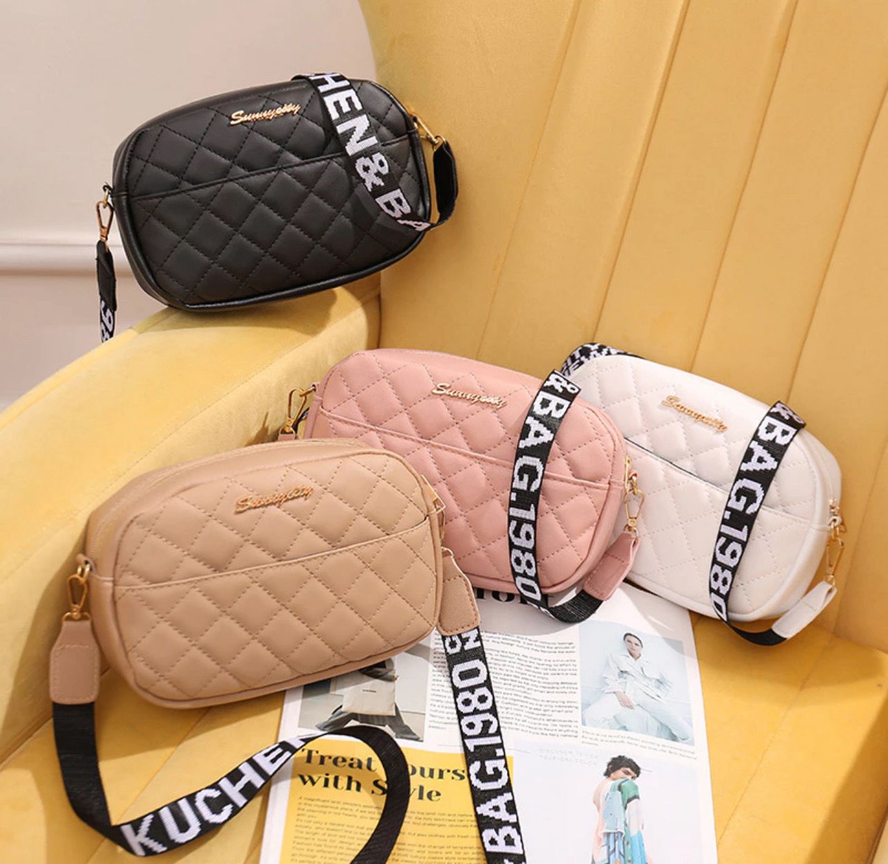 ￼1249 PU SLING BAG KULIT leather Casual Beg Tangan Wanita women Shoulder Wallet Purse Travel READY STOCK QQF WHOLESALE 2pcs