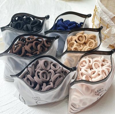 ￼50PCS/Set Korean Elastic Hair Bands for Women Girls Solod Color Ponytail Holder Rubber Band Baby Headband Kids Hair Accessories 1set 50pcs - so 7set 350pcs for $10.00