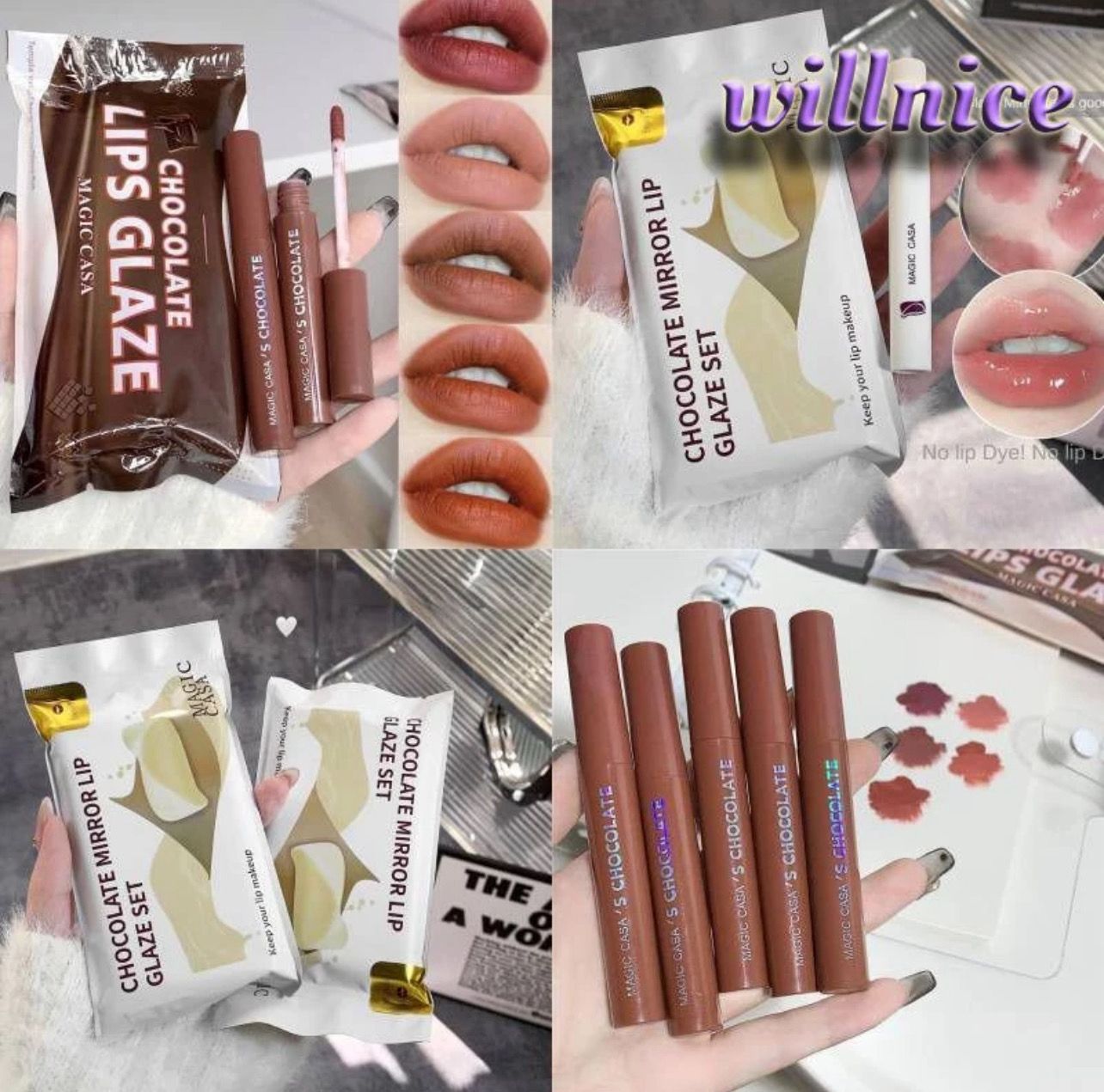 ￼Magic Casa Waterproof Liptint Matte Korea Lipstick Set Cheap Lipstick Velvet Long Lasting Lipmatte Lip Tint Wholesale Lipstick Lip Lipstick Set; Long-lasting Lipstick Cosmetic Chri NICELIFE 2set