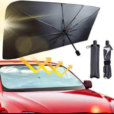 ￼Car Sunshield Car Front Windshield Sunshade Retractable Foldable Sunshield Sunscreen Heat Insulation