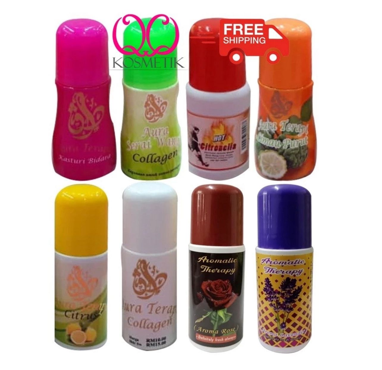 ￼(Lulus KKM) AURA TERAPI GOLD Roll On Aromatherapy 100% ORI Embun Pagi Fresh Safe Care Aura Gold Label Logo 3bottle