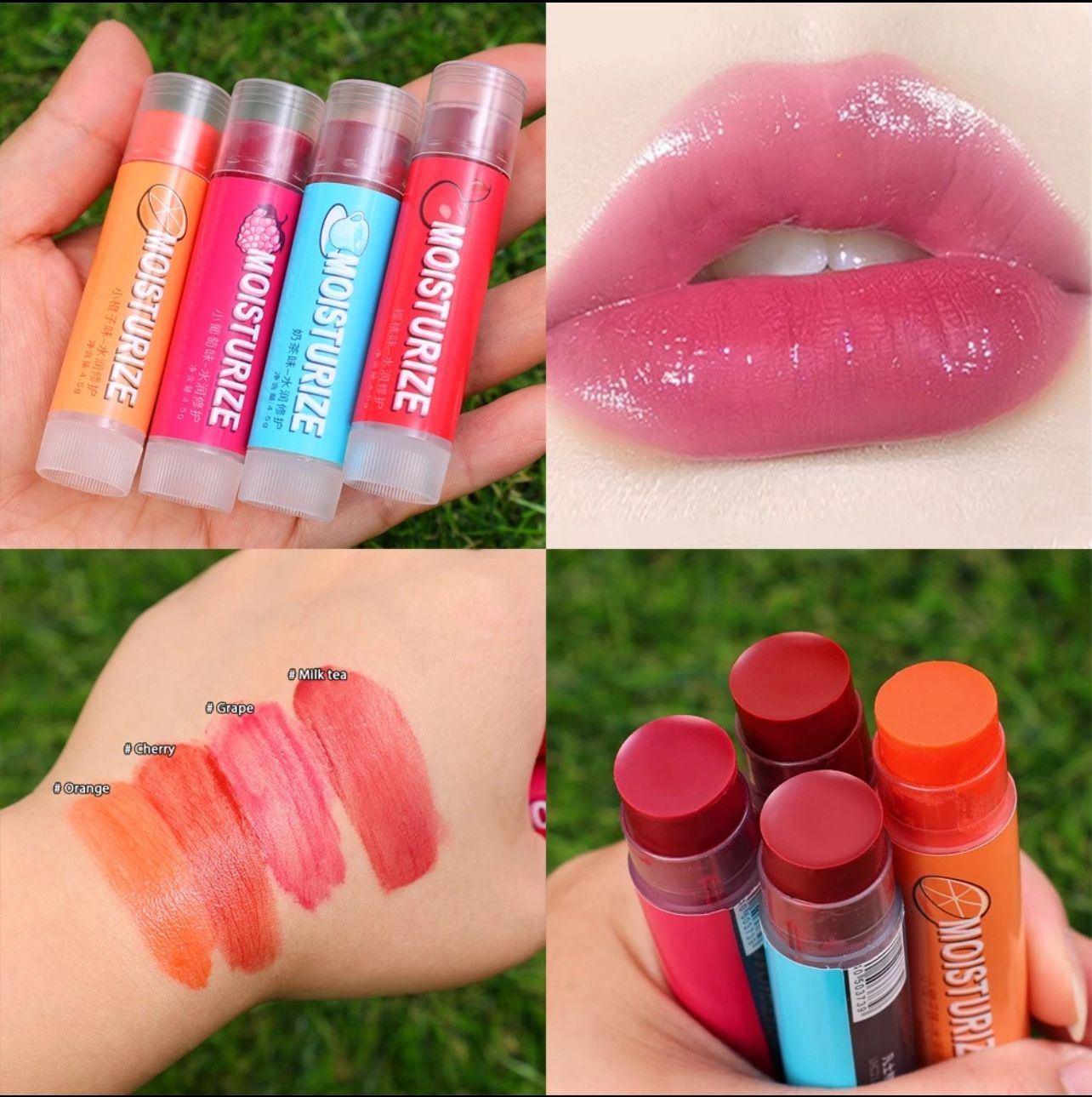 ￼[UHC] Vaseline Solid Light Lip Balm / Moisturizing Lipsticks Lip Oil / Repairing Lip Fine Lines Nourishing Lip Care Makeup Cosmetic 8pcs