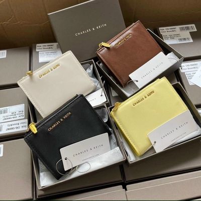 ￼Wallet Purse Cardholder Simple Card Storage Multi-Function Wallet Dompet Perempuan Charles And Keith purse CK 女生钱包
