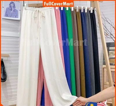 ￼(WE9)Wide leg pants casual pants Korean style loose pants seluar perempuan