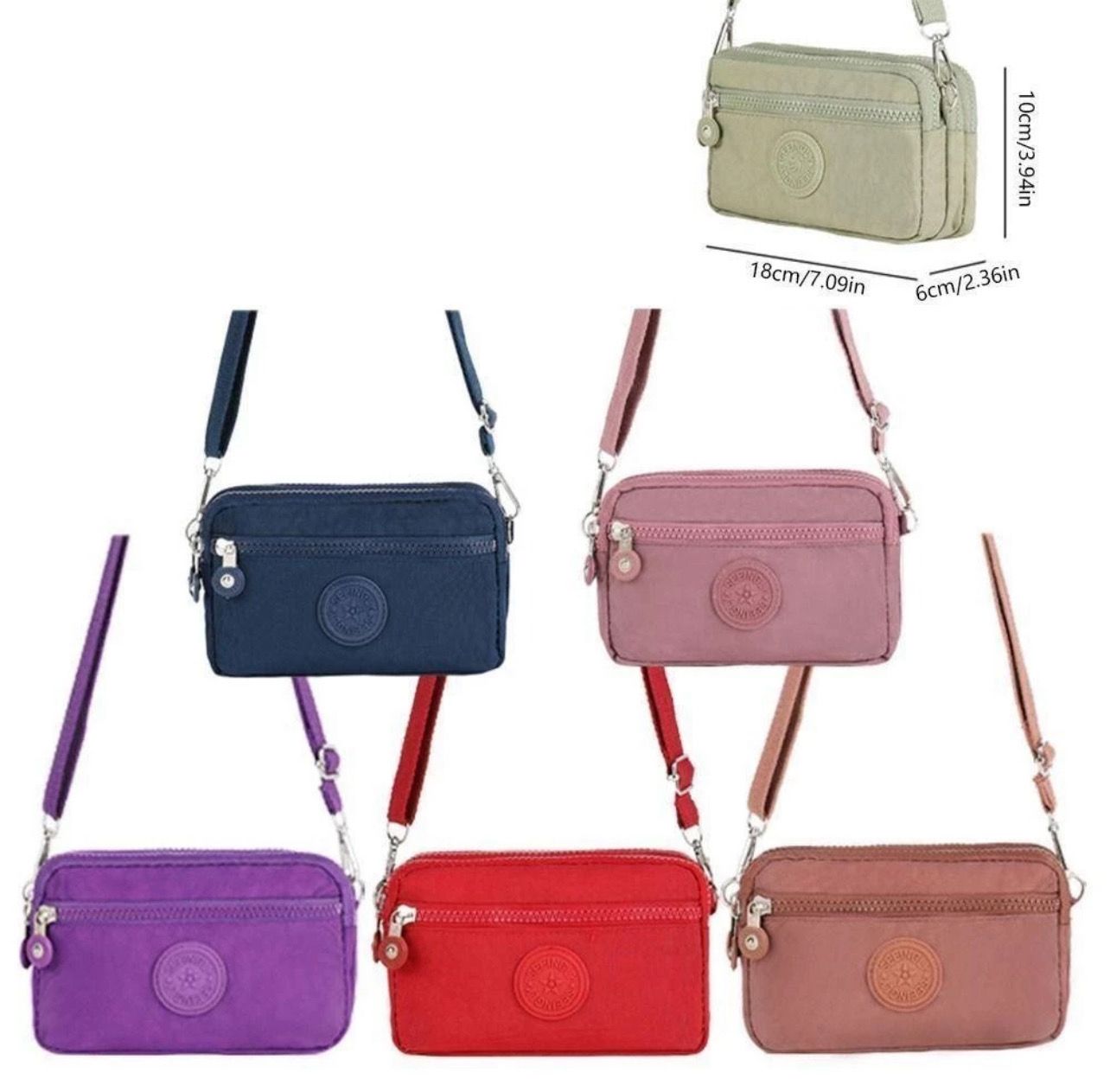 ￼AURORY Women Handbag, Large Capacity Zipper Shoulder Bag, Portable Comfortable Messenger Bag