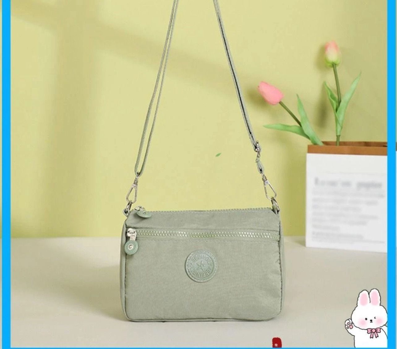 ￼AURORY Shoulder Bag, Waterproof Lightweight Mobile Phone Bag, Fashion Nylon Messenger Bag Women