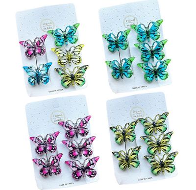 ￼5PCS New Lovely Cartoon Gradient Butterfly Girls Hairpins Children Headwear Hairgrip Hair Accessories 4set