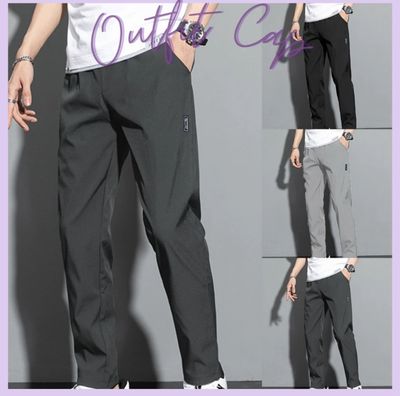 ￼Outfit Lelaki Seluar Panjang Casual Men Casual Pants Man Long Pants Sports Wear Jogger Pants 2pcs