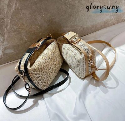 ￼GLORYSUNY Crossbody Bag, Large Capacity Soft Handle Beach Bag, Trendy With Hardware Lock Simple Single Shoulder Bag Leisure Travel