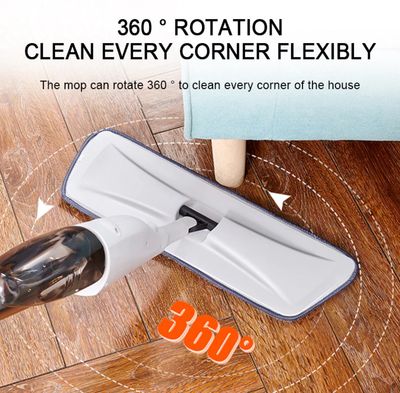 Washable Spray Mop With Microfiber Pad Mop Lantai Serbaguna Lazy Mop Hands Free Automatic Mop Water Cleaning 懒人拖把