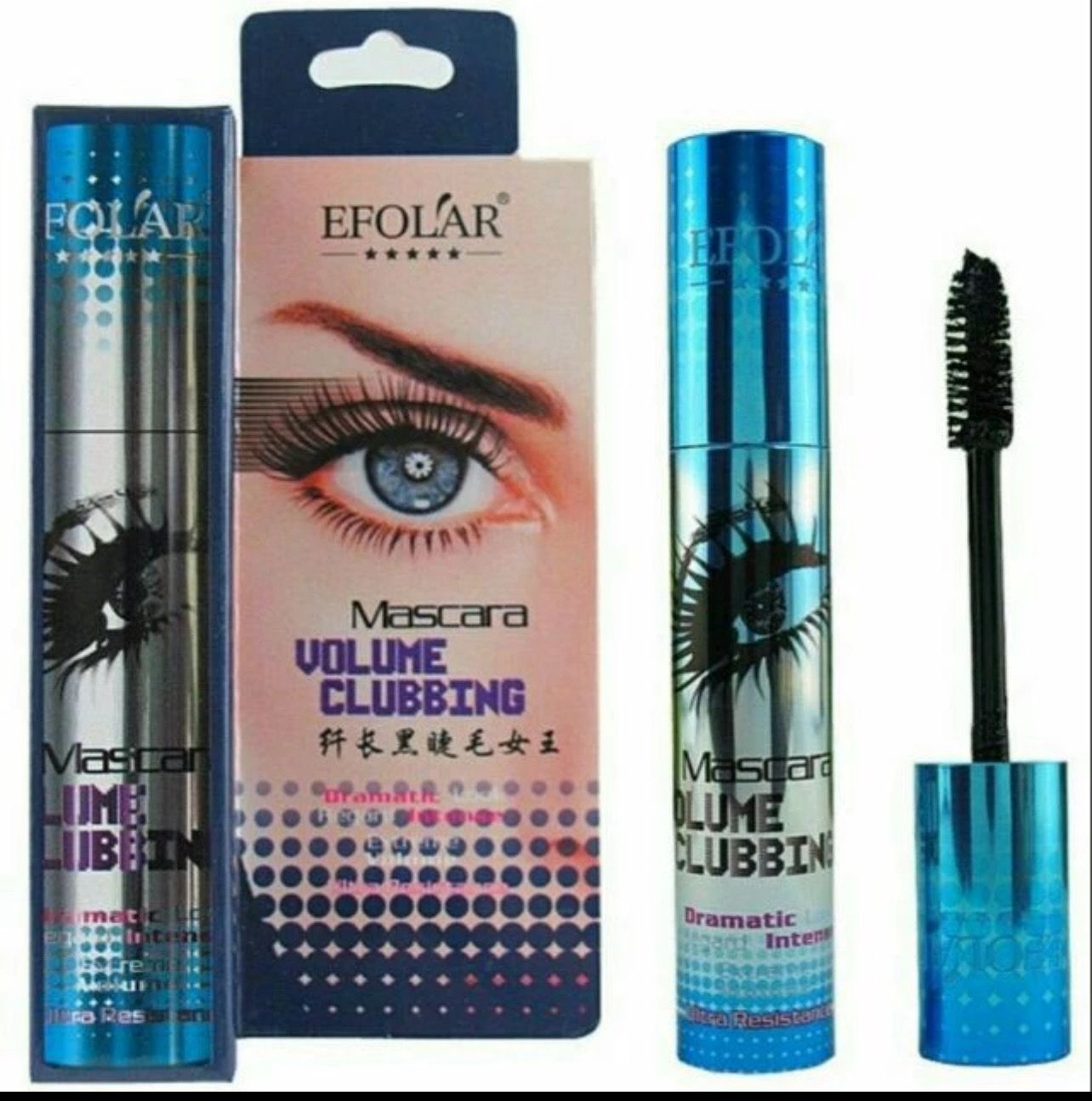 ￼Efolar Mascara Volume Clubbing 4pcs