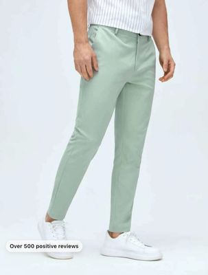 Manfinity Mode Men Solid Tapered Suit Pants