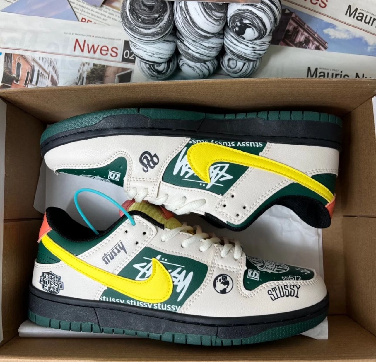 ￼Sb Racing Spray Sneakers Graffiti Fashion Casual Shoes Men Women Sports Shoes All-Match Outdoor Sports Shoes