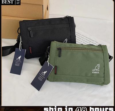 ￼Unisex KANGOL Kangaroo Shoulder Bag Outdoor Wallet Crossbody Chest Messenger Bag