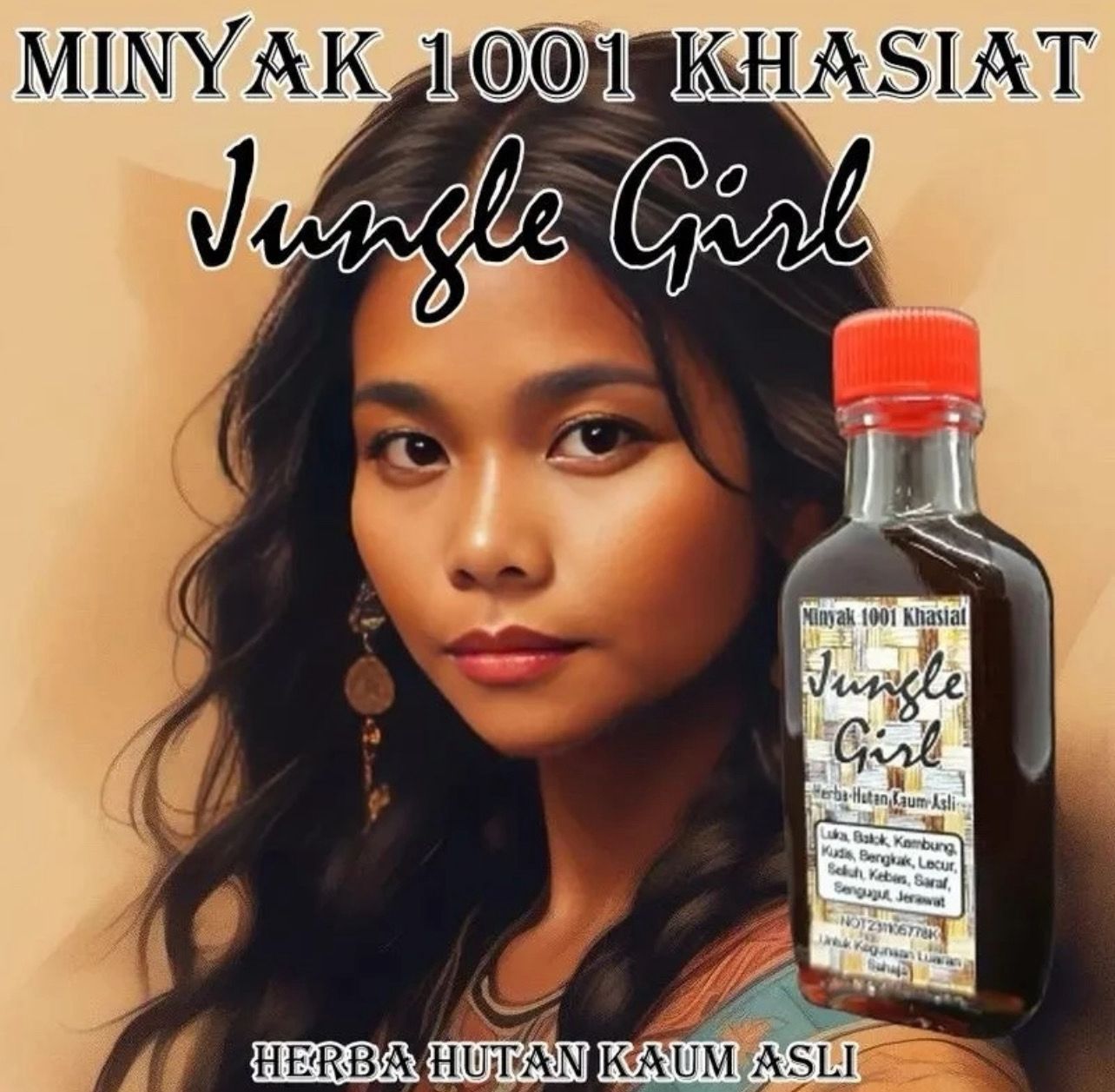 ￼￼2 BOTOL MINYAK JUNGLE GIRL 1001 KHASIAT