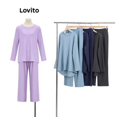 ￼Lovito Modest Plain Free Size Women Muslim Set for Women LBM11823 Lovito Set Wanita Muslim Free Size Polos Sederhana untuk Wanita LBM11823