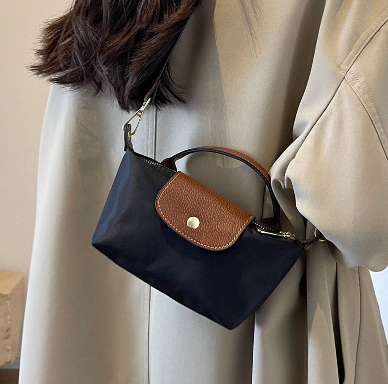 ￼Woman Sling Bag Shoulder Bags Handbag Fashion Nylon French Bag Women Adjustable Beg Wanita Murah